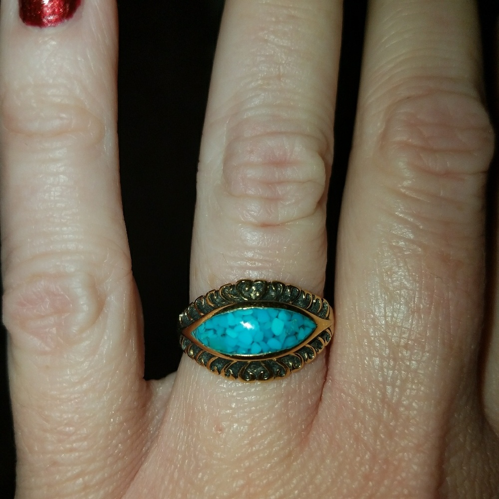Gold Turquoise ring